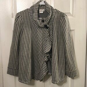 Meringue Vintage Jacket Draped Ruffled Front